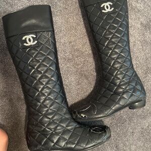 Chanel cambon riding boots